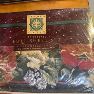 Full 180 Percale Sheet Set